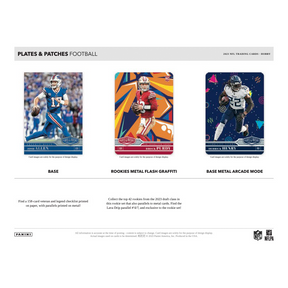 2023 Panini Plates & Patches Football Hobby 12 Box Case