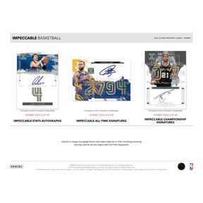 2023/24 Panini Impeccable Basketball Hobby 3 Box Case