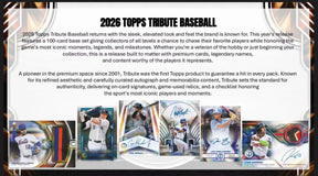 PREORDER: 2026 Topps Tribute Baseball Hobby Box (July 29)