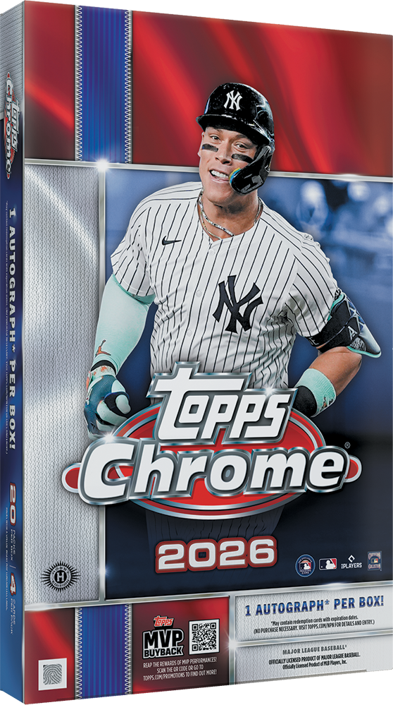 PREORDER: 2026 Topps Chrome Baseball Hobby Box