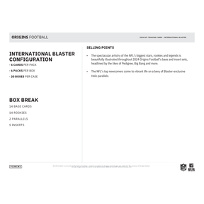 2024 Panini Origins Football International Blaster 20 Box Case